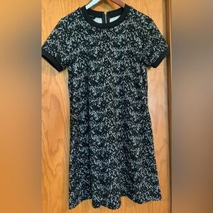 AB Studio Black and Gray Mini Dress